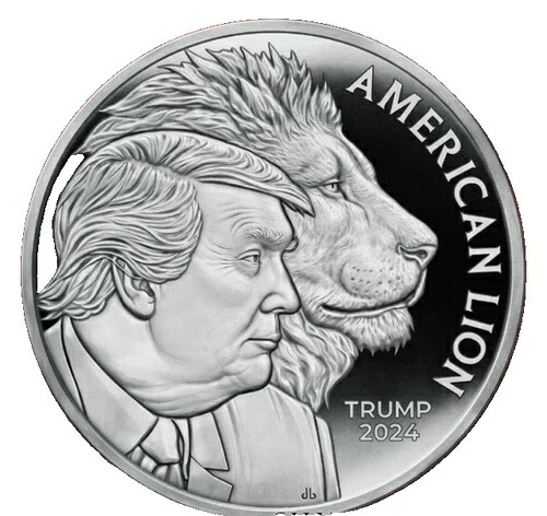 2024 アメリカン ライオン トランプ 1オンス .999 純銀シールド プルーフ *505枚中388枚*
