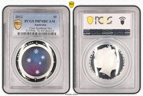 オーストラリア 2012年 クラックス サザンスカイ 5ドル シルバー プルーフ PCGS PR70DCAM 同等品 トップポップコイン|WORLD RESOURCE【KING店】