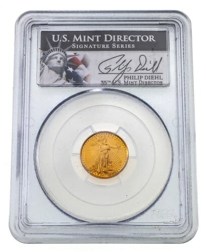 1997-W G$5 1/10オンス 金貨 アメリカンイーグル プルーフ PCGS PR69DCAM フィリップ・ディール