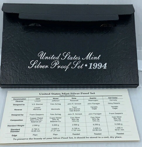 1994年 アメリカ大統領 JFK プルーフ シルバー ハーフドル クォーター US コイン 5枚セット i114483|WORLD RESOURCE【KING店】