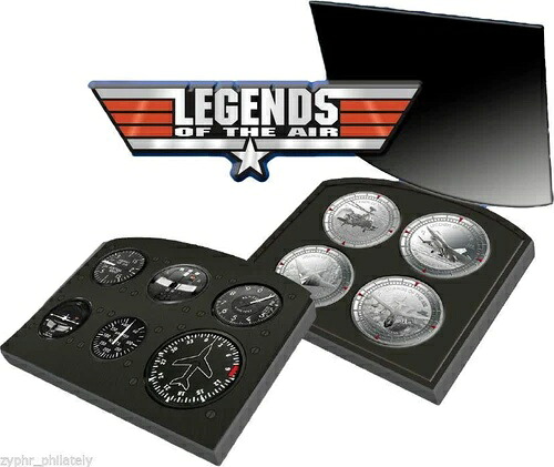 ニウエ - 「WAR PLANES ~ LEGENDS OF THE AIR」 4 x 1オンス シルバー プルーフ コイン セット 2011 !