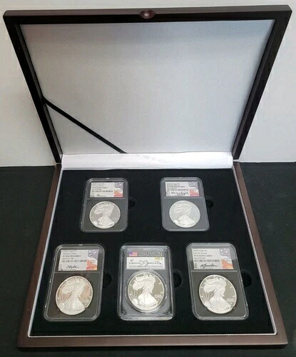 2023年 5枚 1オンス プルーフ アメリカンシルバーイーグル NGC/PCGS PF/PR70 直筆サイン入り