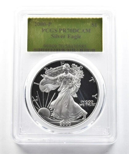 2000-P アメリカン シルバー イーグル PR70 DCAM PCGS *3054