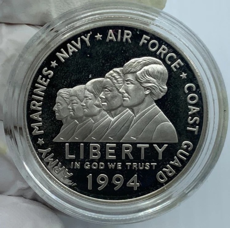 1994年P USA アメリカ合衆国 陸軍・海軍所属女性 プルーフ銀貨 i116835｜WORLD RESOURCE【KING店】