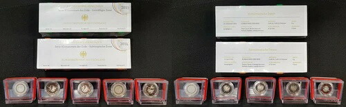 ドイツ 3 PP セット 5 ユーロ気候ゾーン 2017+2018+2019 - A、D、F、G、J PP (1)