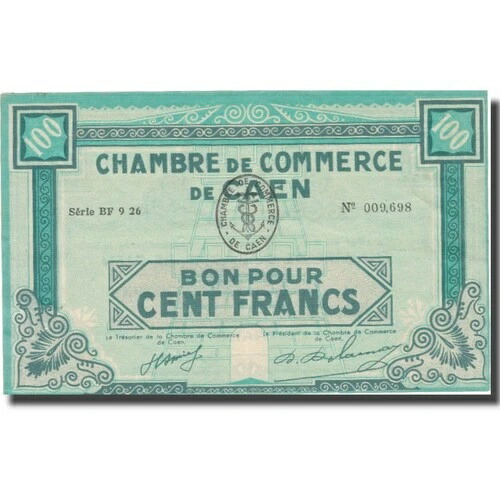[#804728] フランス、カーン、100 フラン、1940 年、オーストラリア