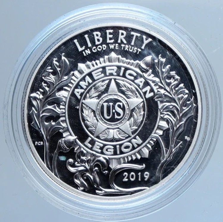 2019年 アメリカ合衆国 在郷軍人会 100年プルーフ銀貨 i113884|WORLD RESOURCE【KING店】