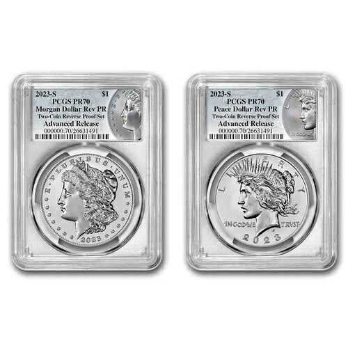 2023-S モーガン＆ピース Rev プルーフセット PR-70 PCGS (AR、モーガン/ピース)