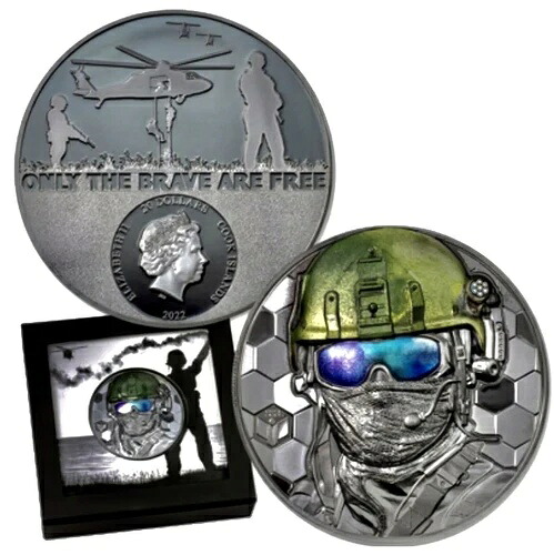 2022 3QZ $20 ブラック シルバー 特殊部隊限定 19 PCGS 全世界で評価 PR69 IMH
