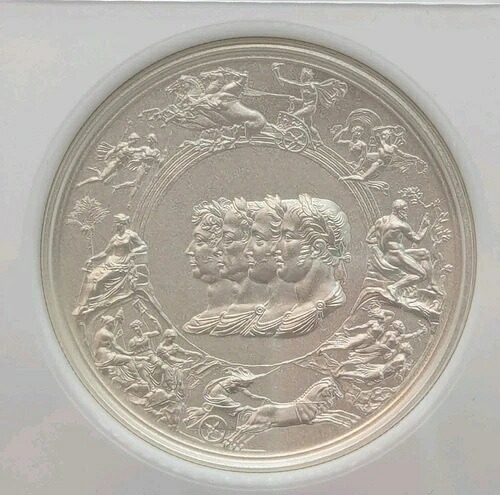 2024年 イギリス ウォータールー勲章 2オンス シルバー NGC PF 70 マット プルーフ FDOI !!
