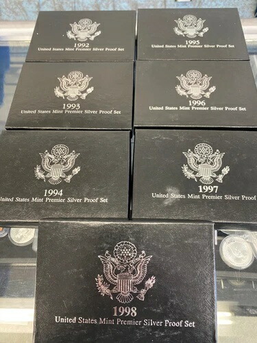 楽天市場】1992 米国造幣局プレミア シルバー プルーフ セット : 世界