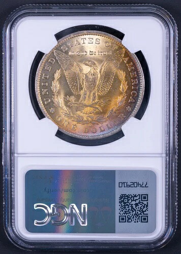 1884-O モルガン銀貨 - レインボートーン - NGC MS63 - BB(010)|WORLD RESOURCE【KING店】