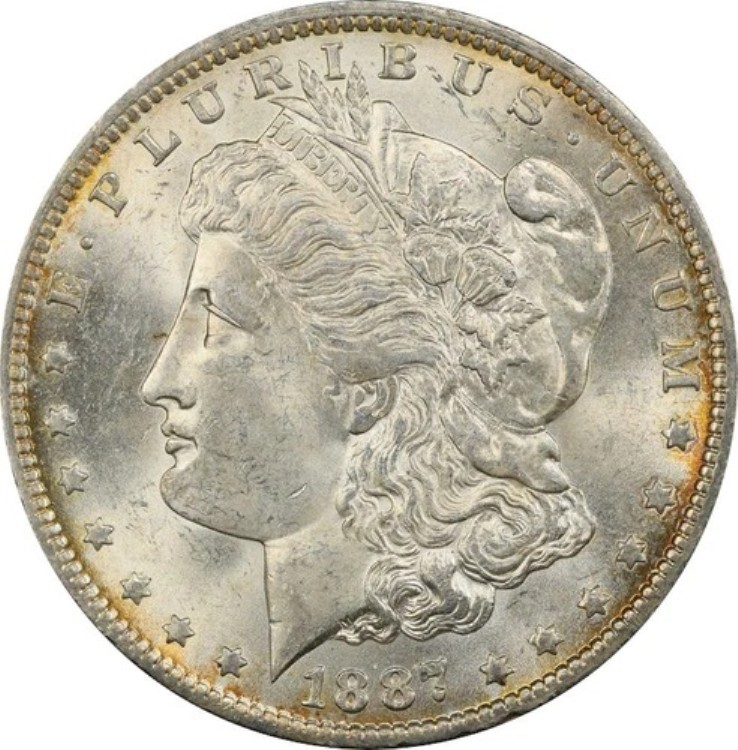 1887-O MS63 モルガン・ダラー、PCGS 49153268|WORLD RESOURCE【KING店】