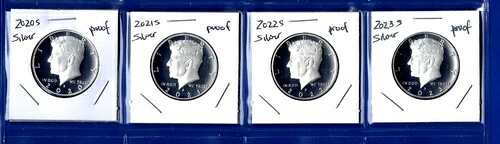 2020年S - 2023年S シルバープルーフケネディハーフダラーセット - 4枚｜WORLD RESOURCE【KING店】