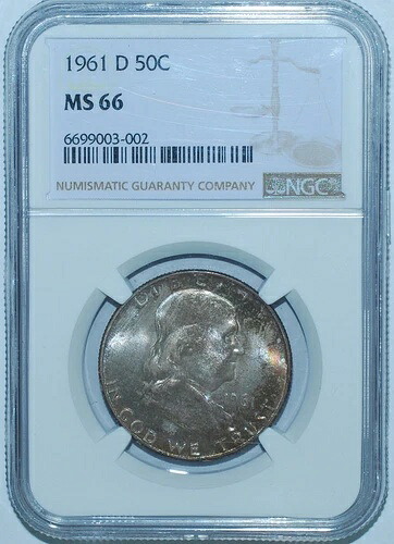 1961 D NGC MS66 フランクリン ハーフダラー｜WORLD RESOURCE【KING店】