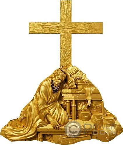 聖ヨハネ12使徒 金メッキ 2オンス 銀貨 2000フラン カメルーン 2025年以降