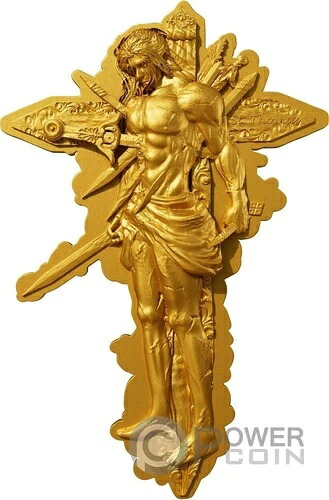 聖トマス12使徒 金メッキ 2オンス 銀貨 2000フラン カメルーン 2025年以降