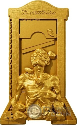 聖マティアス12使徒 金メッキ 2オンス 銀貨 2000フラン カメルーン 2025年以降