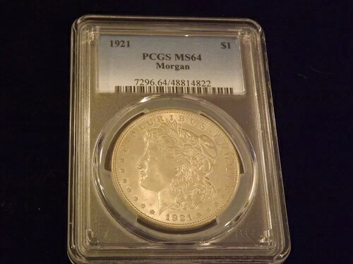 1921年 モルガン銀貨 PCGS MS 64|WORLD RESOURCE【KING店】