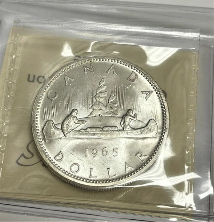 1965年 $1 ~ タイプ "5" ヘビーカメオ ~ カナダ ICCS UH122 MS64 希少|WORLD RESOURCE【KING店】