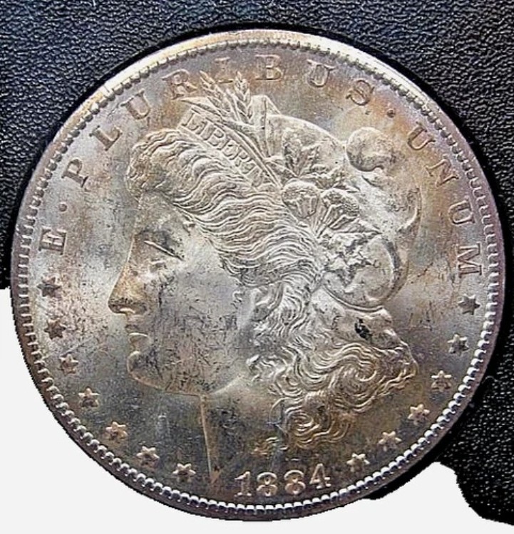1884-CC モルガン銀貨 $1 MS 63 NGC GSA ホードボックスとCOA 170,500円