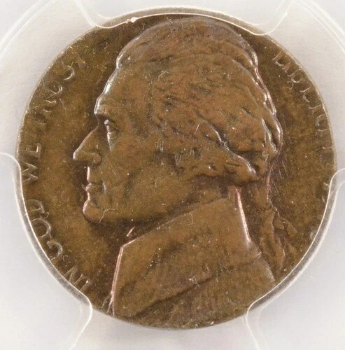 1978年 5セント ジェファーソン ニッケル セント板金 3.07グラム PCGS MS63 BN