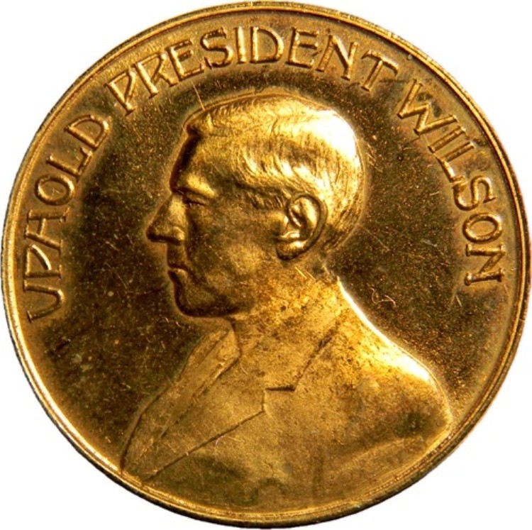 1914年ウッドロウ・ウィルソン1ドル寄付メダル（03334）