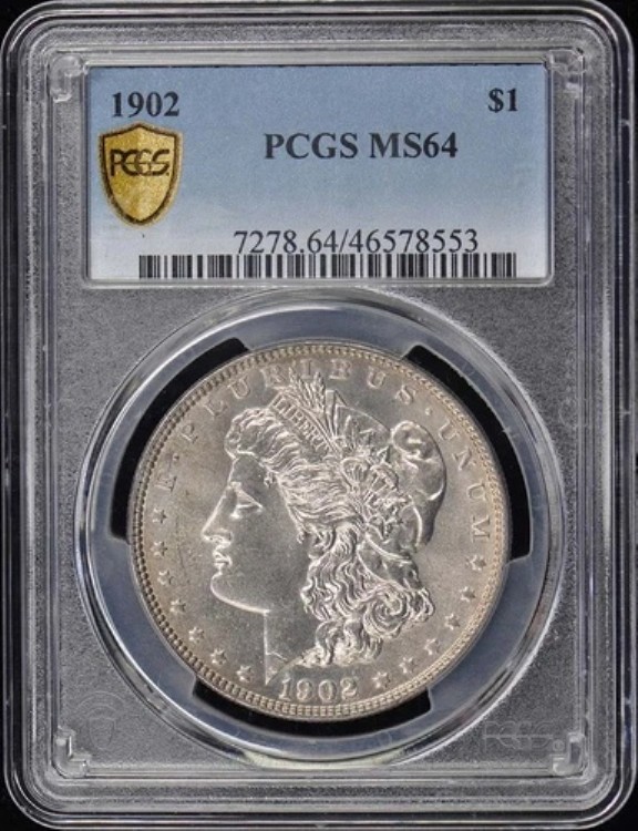 1902年 1ドル モルガン・ダラー PCGS MS64