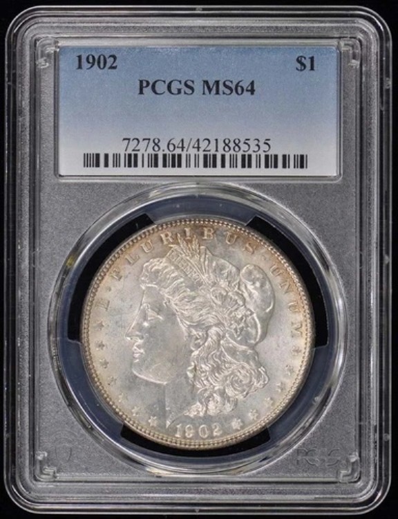 1902年 1ドル モルガン・ダラー PCGS MS64