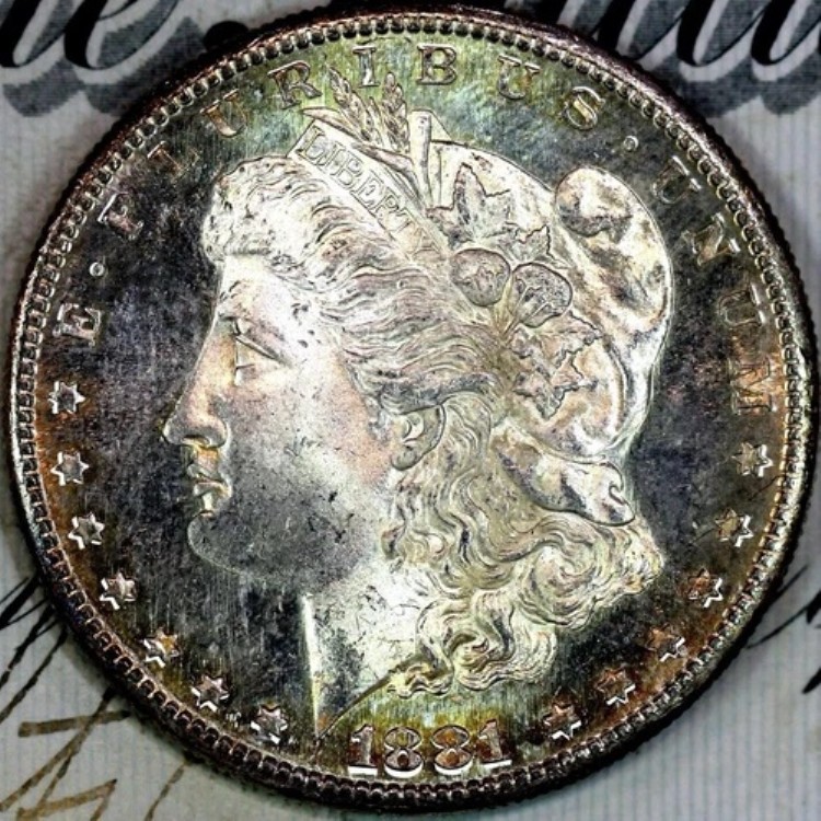 1881-S カメオ DMPL SUPERB+ GEM BU MS MORGAN シルバードル コレクション DC34 より