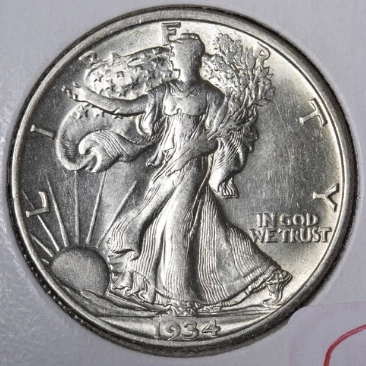 1934-D ウォーキング・リバティ シルバー ハーフドル BU *未流通* MS E348 DGCNC｜WORLD RESOURCE【KING店】 167,200円