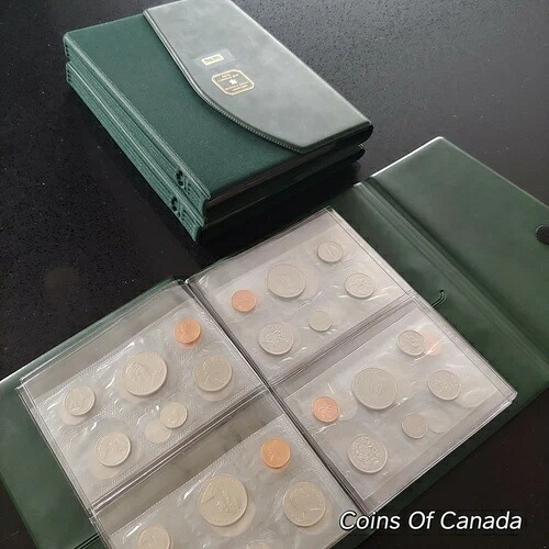 カナダの未流通コイン 36 セットのコレクション - 1968 年から 2003 年までの各年 #coinsofcanada