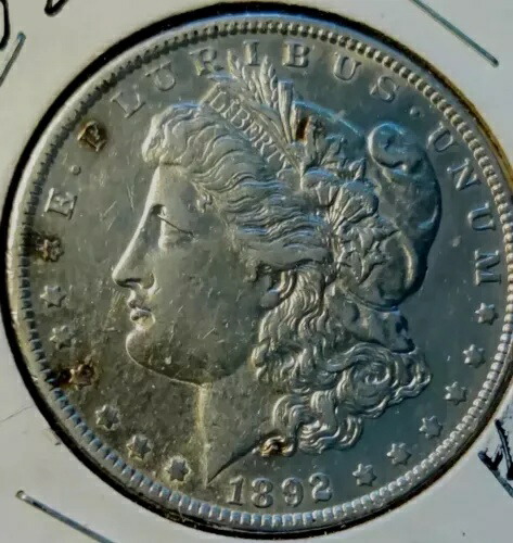 1892年 - アメリカ - モルガン銀貨 - PL - .900 シルバー - セミキーデート KM#: 110