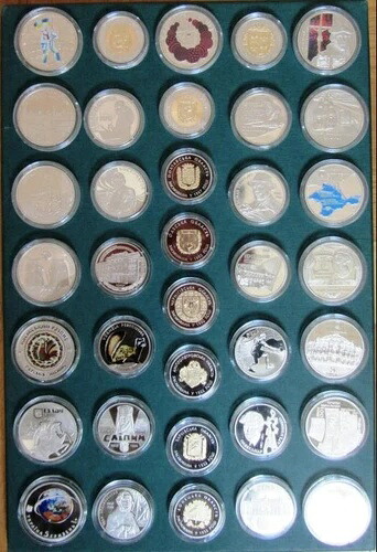 ウクライナ 2017年 非貴金属コイン 2+5 グリブナ 36枚セット UNC ニッケルバイメタル
