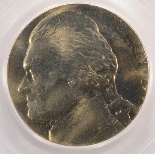 (1998-P) 5セント ジェファーソン ニッケル ダイム板金 PCGS MS65