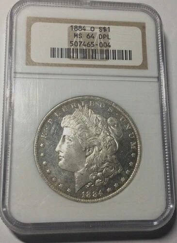 1884年製 モルガン・ダラー NGC MS64 DPL 全面フロスト加工 美しいミラー仕上げ 非常に美しいコイン