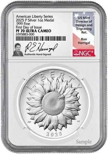 2025-P アメリカンリバティシリーズ シルバーメダル FDI NGC PF70 ハリガル