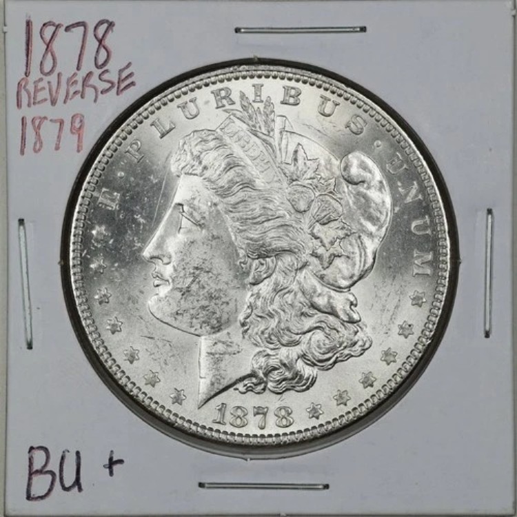 1879年製 1ドルモルガン銀貨の裏面（BU+コンディション #06672）