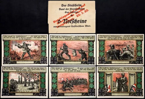 G?RLITZ / GORLICE 1922 XX-RARE「Der Stahlhelm」コンプリートセット、封筒付き!ノットゲルト 147,400円