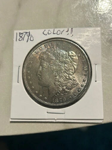 1879年製モルガン・ダラー、カラー付きハイグレード！出品リストをご覧ください????
