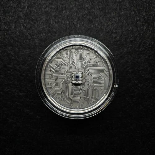 2オンス 2021 マイクロチップ 50周年記念 .999 シルバー アンティークコイン ニウエ 5ドル