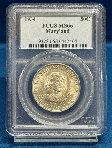 1934年メリーランド記念ハーフドル PCGS MS66 ? 明るくきれいな