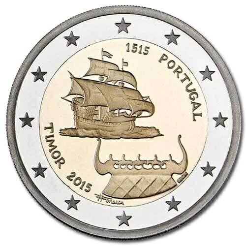 2ユーロ記念硬貨 ポルトガル 2015年 PPプルーフ BE - ティモール建国500周年 - カード付き｜WORLD RESOURCE【KING店】