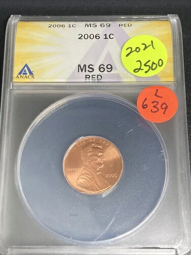 2006年 リンカーン セント MS69 レッド ANACS L639｜WORLD RESOURCE【KING店】