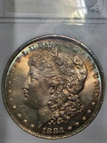 1883 O $1 モーガン ANA MS65 第一世代トーン #WF9865