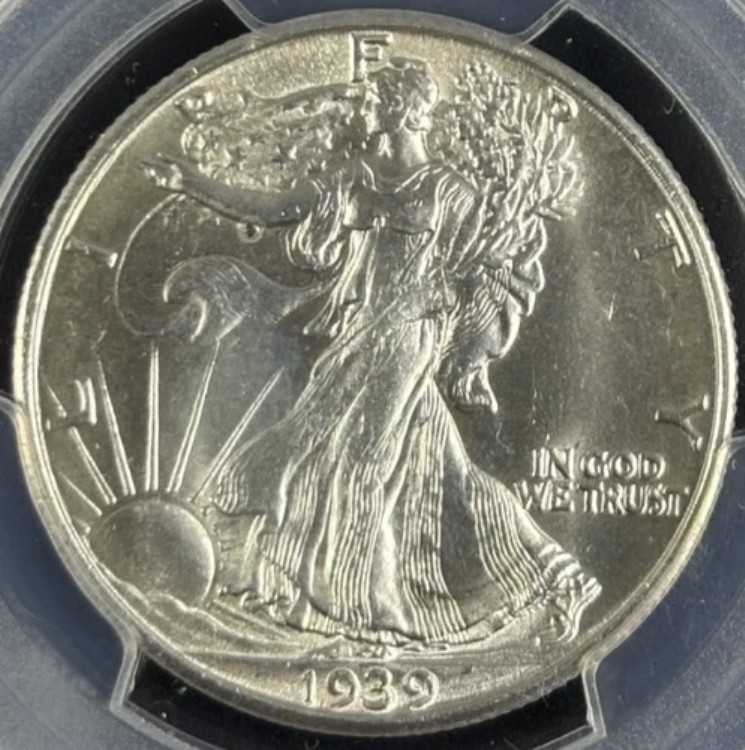 1939-S 50セント ウォーキング・リバティ PCGS MS64 - ブライトホワイトコイン