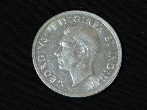ヴィンテージコイン 1939年 カナダ 未流通 銀貨