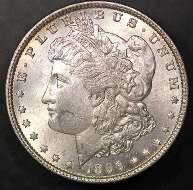 1896年モルガン銀貨 - 古いコレクションから新品 - ロットAA6495