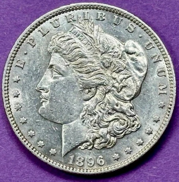 1896-P モルガン銀貨 ほぼ未流通 モルガン銀貨 E102