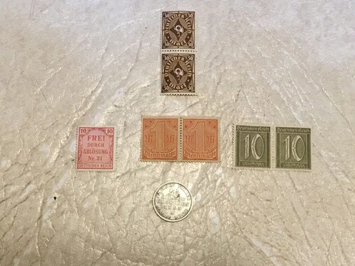 1865-A プロイセン ドイツ 2 1/2 シルバー グロッシェン コイン UNC スタンプ